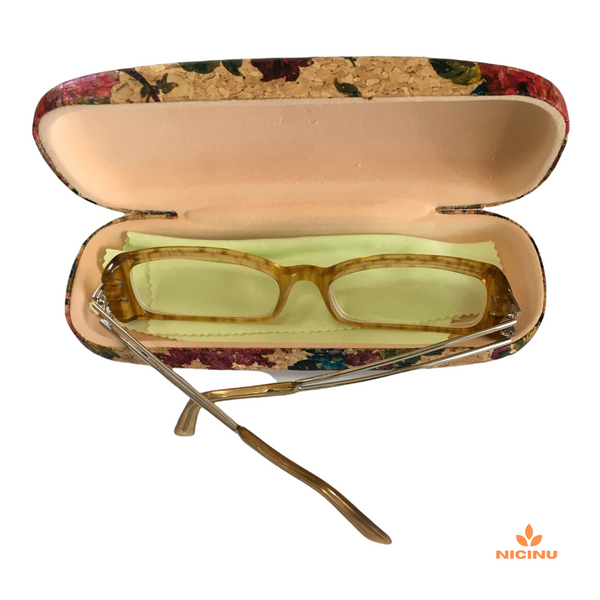 Cork Hard Case for reading / sun glasses