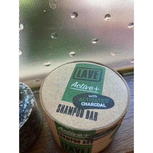 LAVE Shampoo Bar with activated  Charcoal  and Lime (60g)